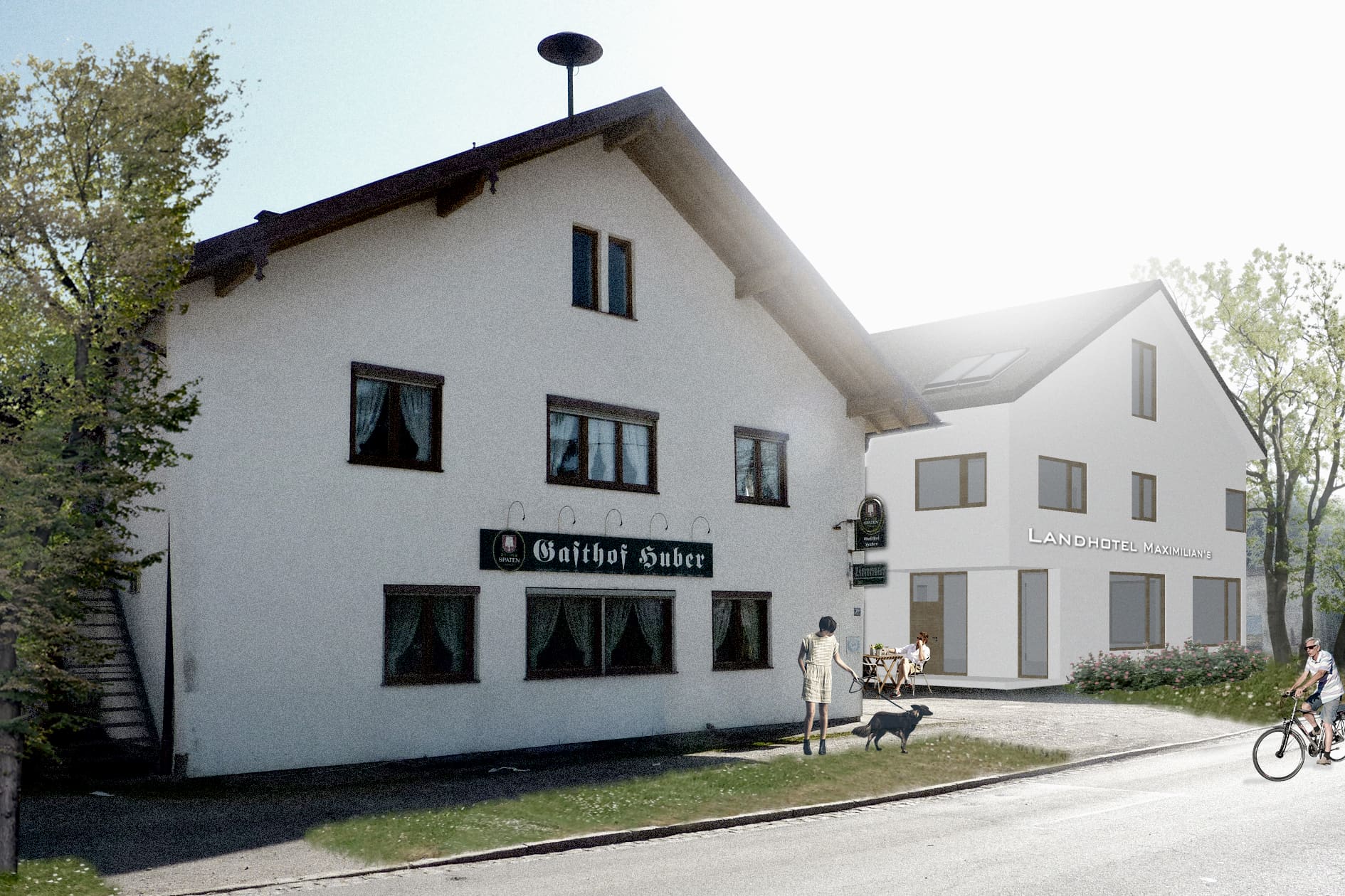 Visualisierung des geplanten, nicht realisierten Hotels – Hotelplanung im Münchner Osten